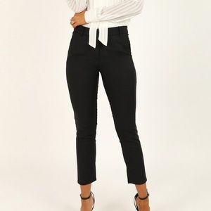 SHOWPO overtime pants in black. Size 2 (XSmall).
